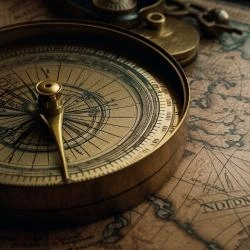 bússola-antiga-explorando-novos-territórios